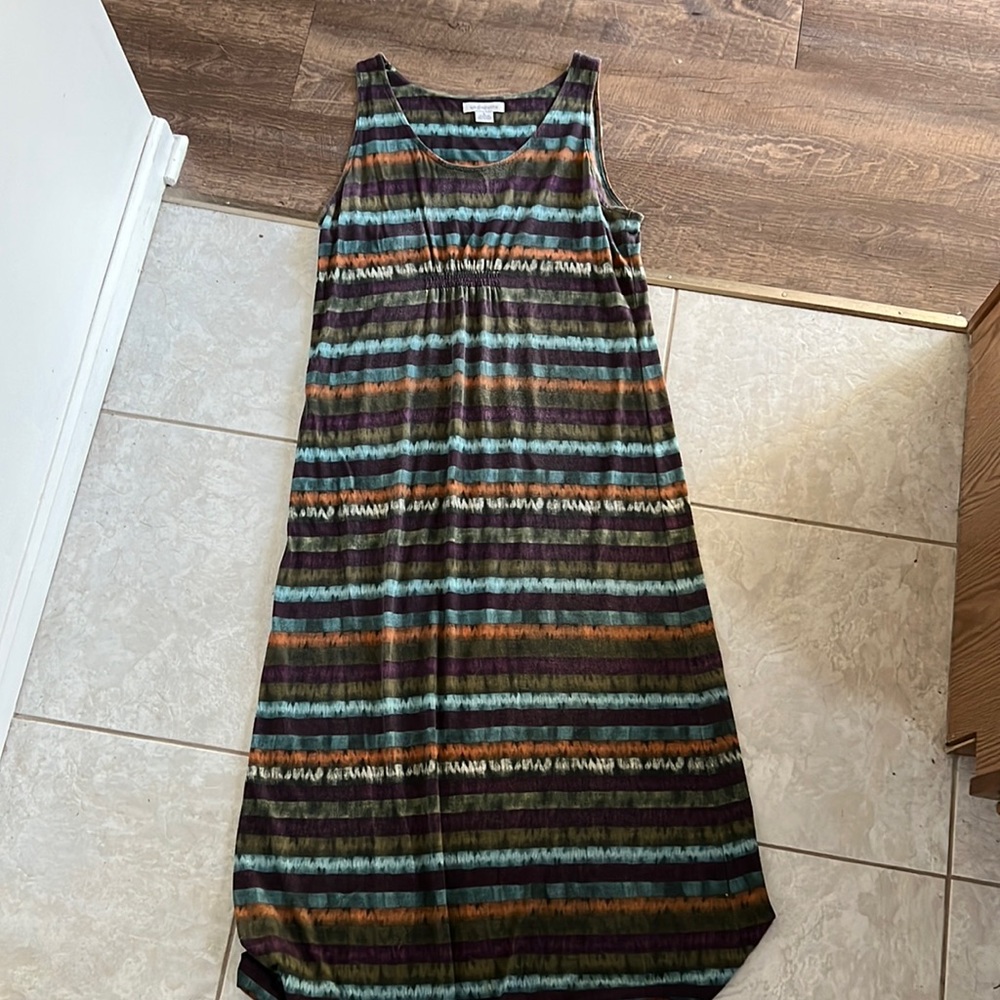 Sleeveless full length dress